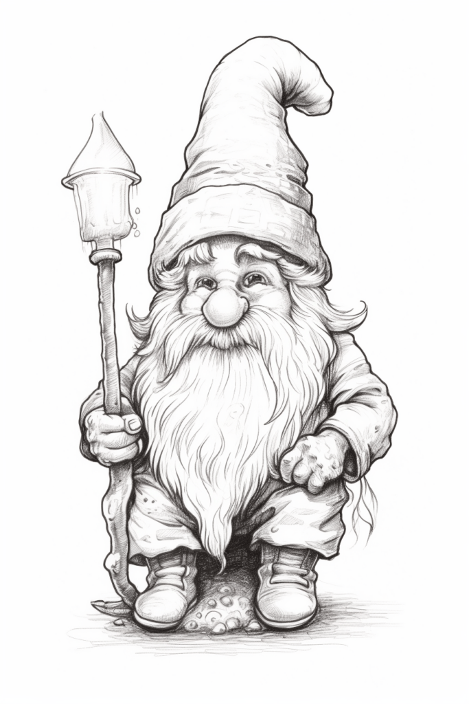 sketch of a gnome