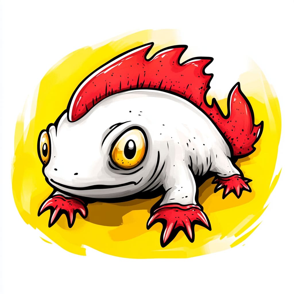 logo of an axolotl