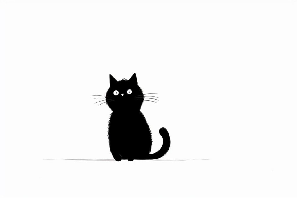 cute black cat