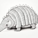 how to draw an armadillo