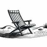 how to draw a beach chair
