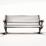 How to draw a bench
