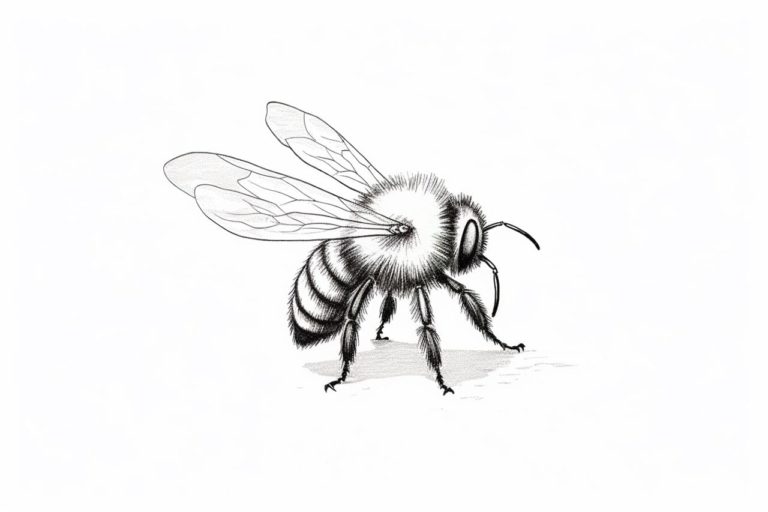 how to draw a bumblebee