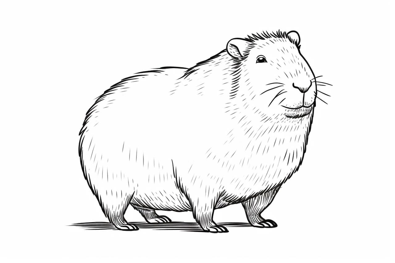 How to draw a Capybara