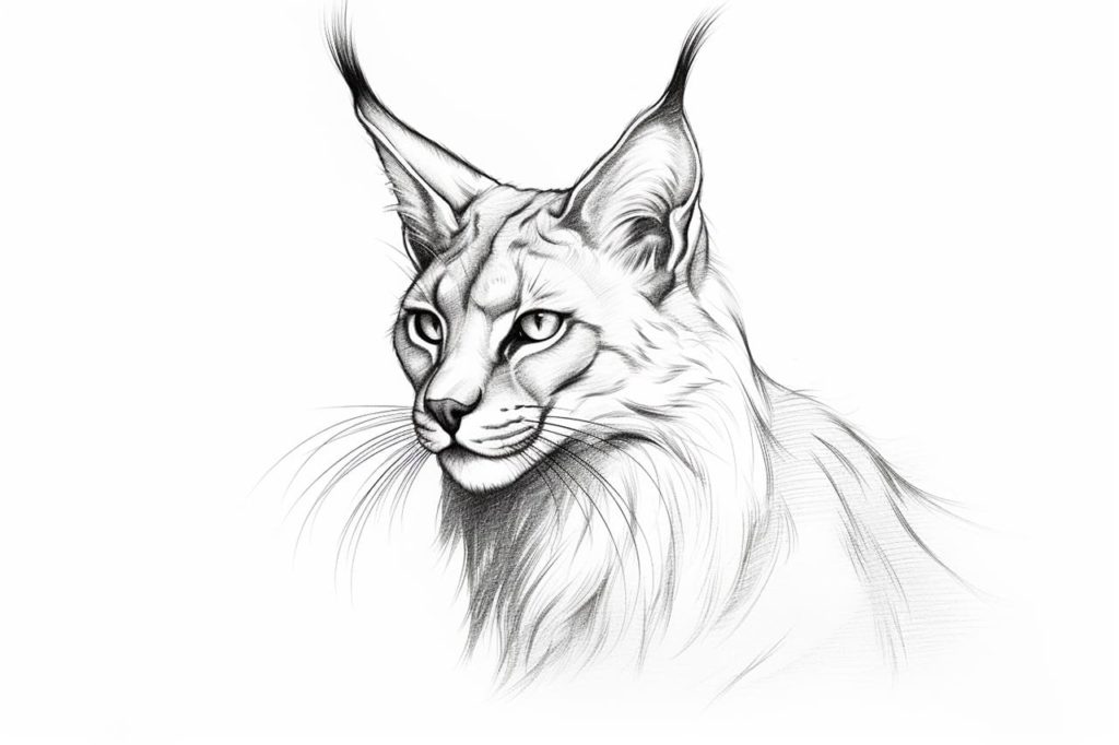 How to Draw a Caracal - Yonderoo