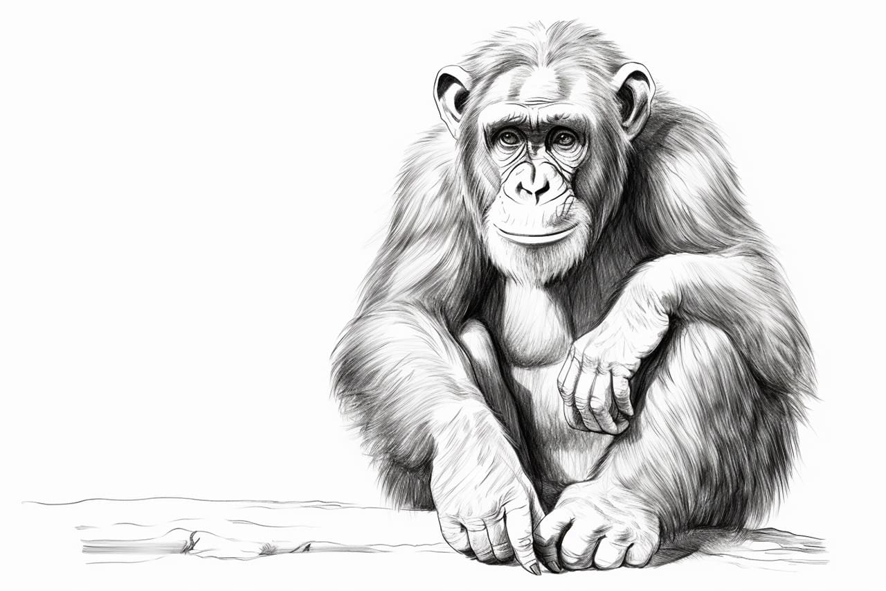 How to draw a chimpanzee