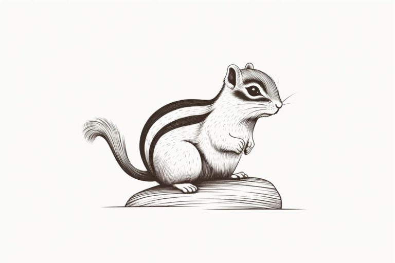 how to draw a Chipmunk