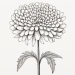 How to draw a Chrysanthemum