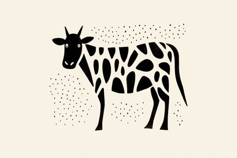 how to draw cow print