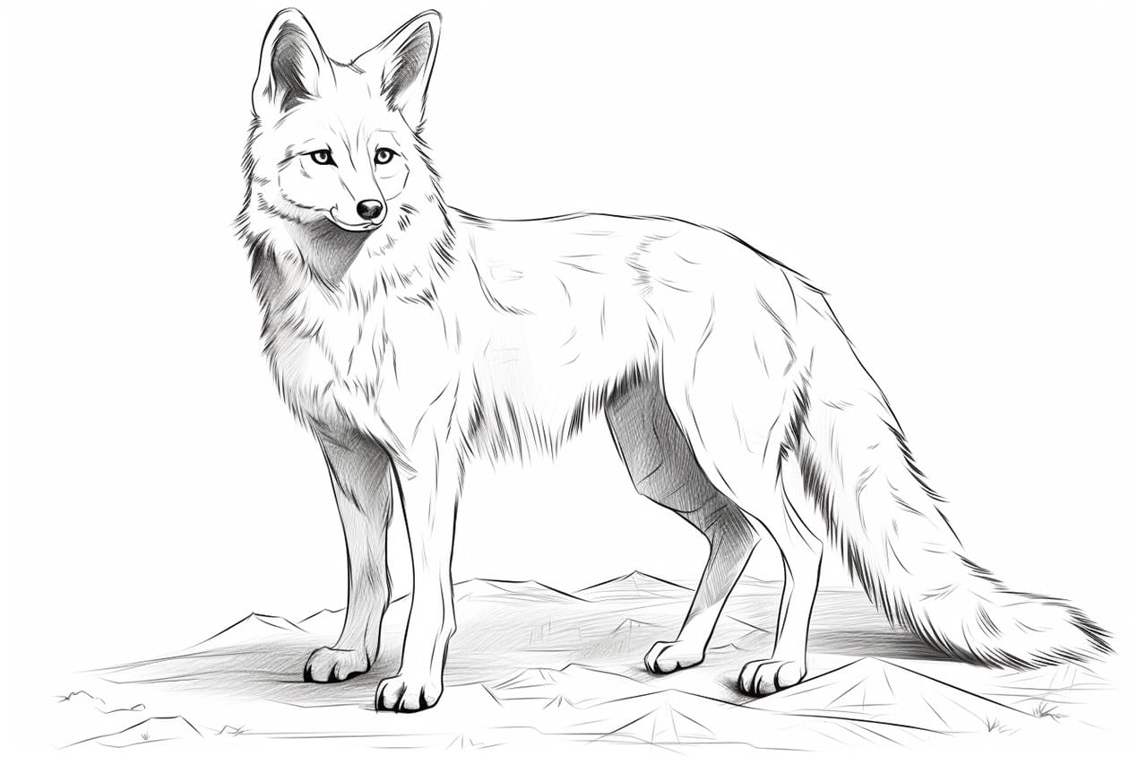 How to draw a Dhole