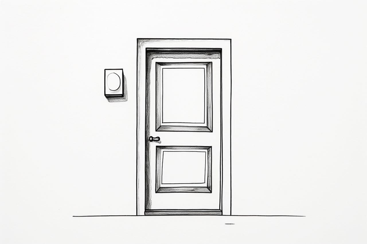 How to draw a door