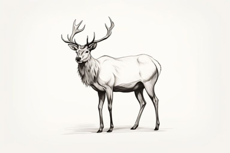 how to draw an elk