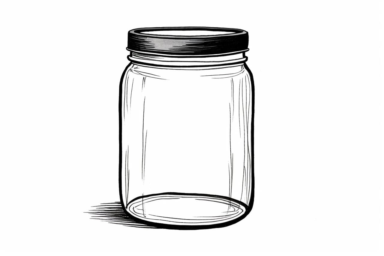 how to draw a jar