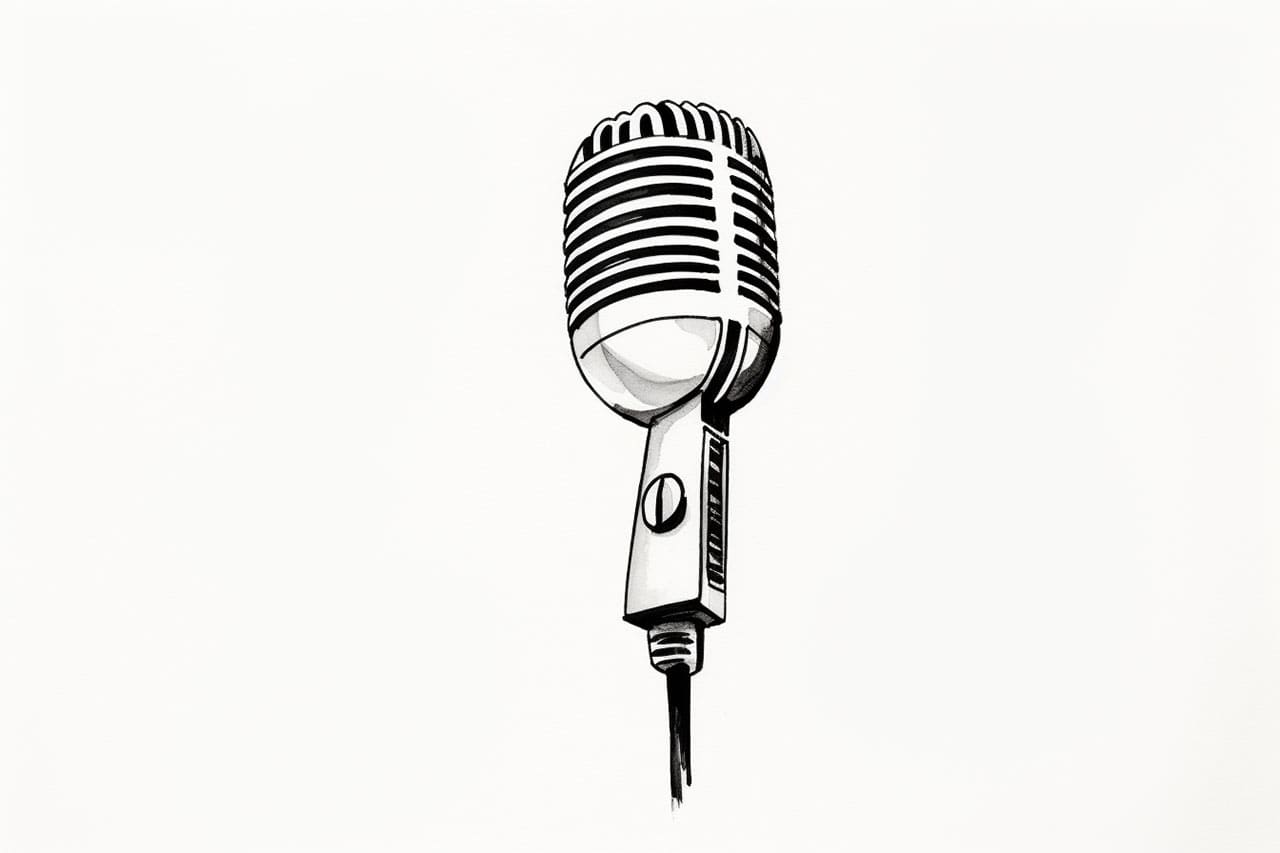 How to Draw a Microphone