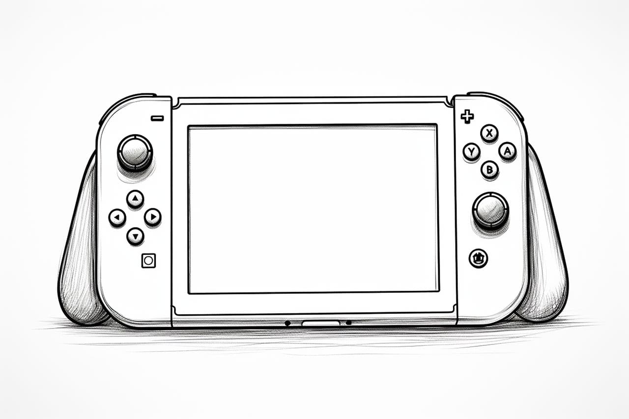 How to draw a Nintendo switch