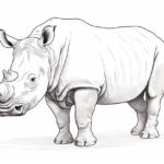 How to draw a rhino