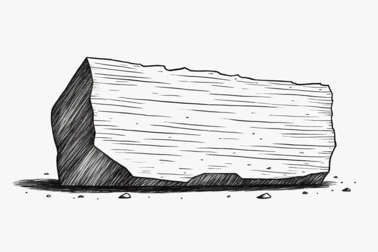 How to draw a rock
