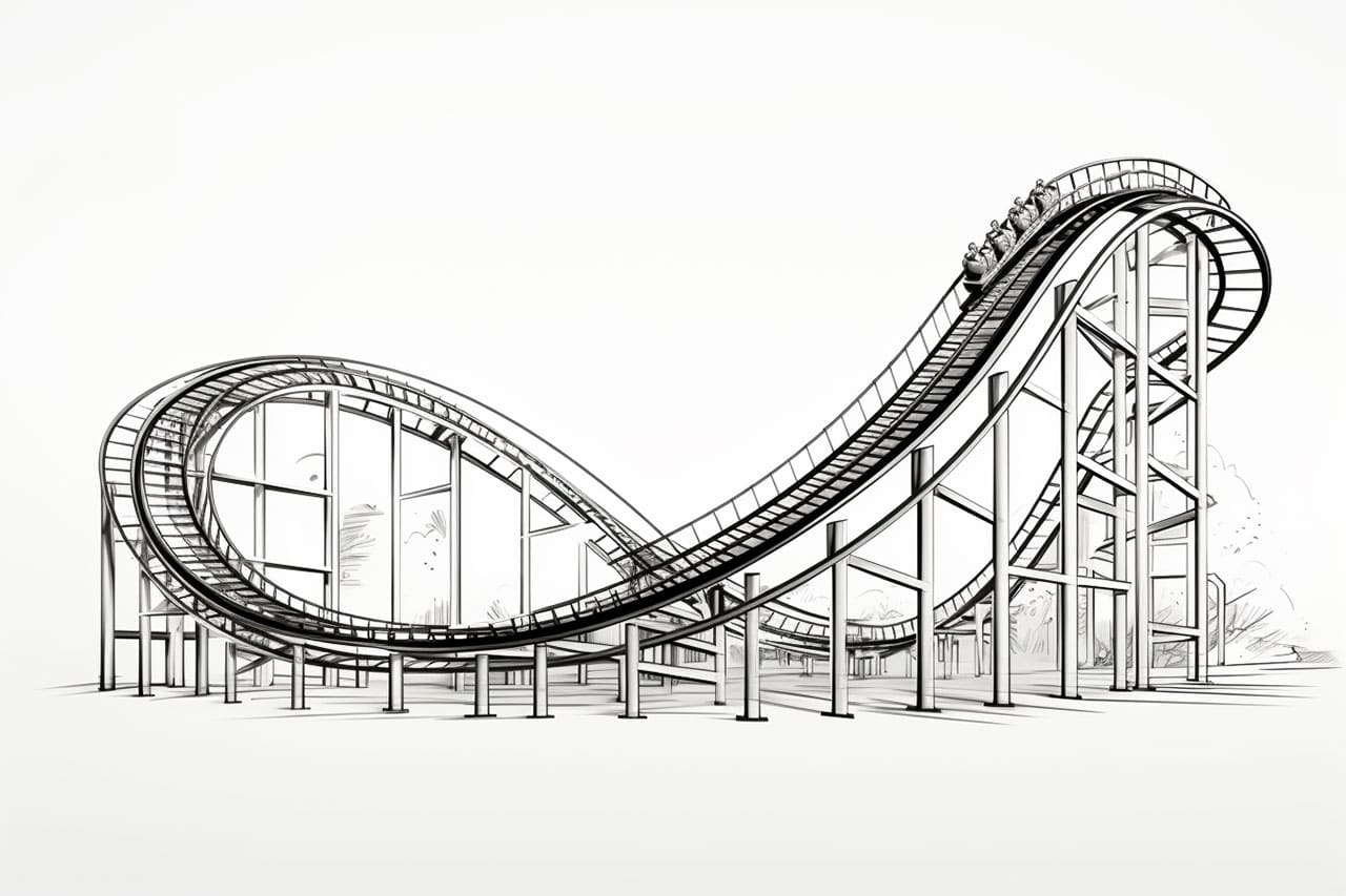 How to Draw a Roller Coaster - Yonderoo