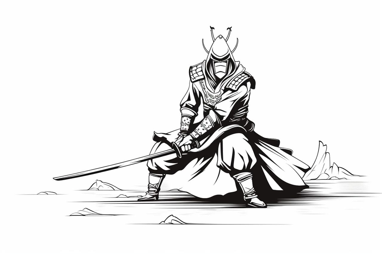 How to draw a Samurai