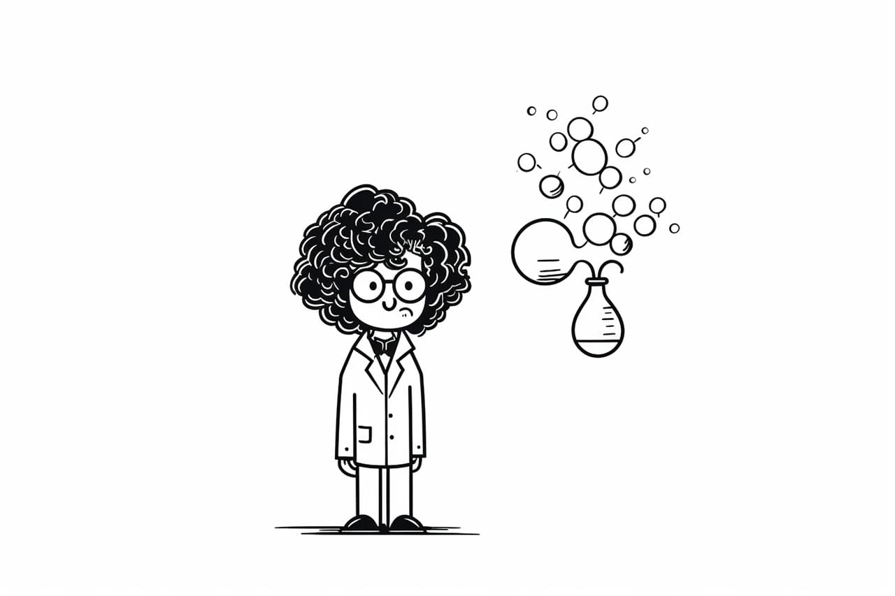how to draw a scientist