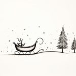 how to draw a sleigh