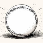 how to draw a softball