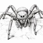 how to draw a tarantula