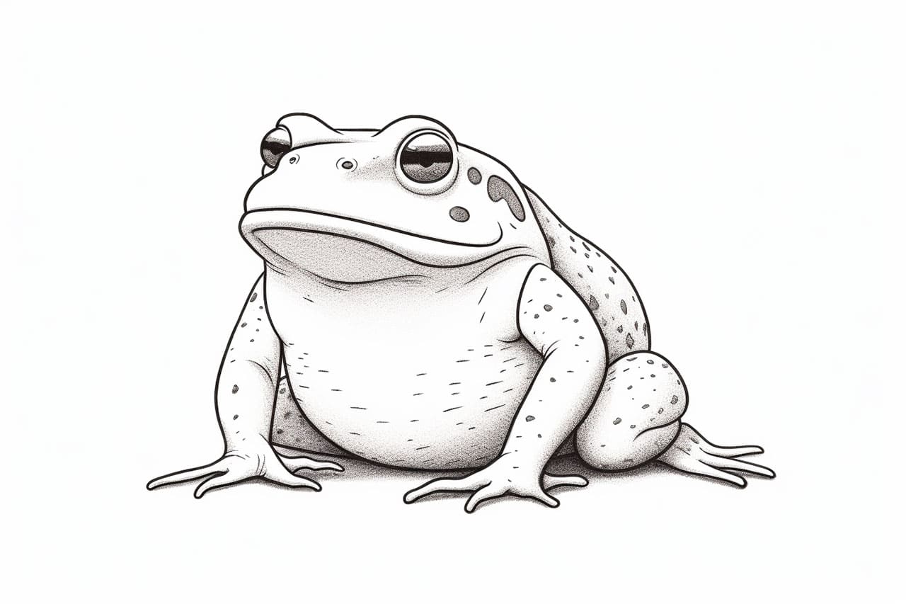 How to draw a toad