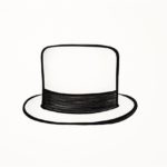 how to draw a top hat