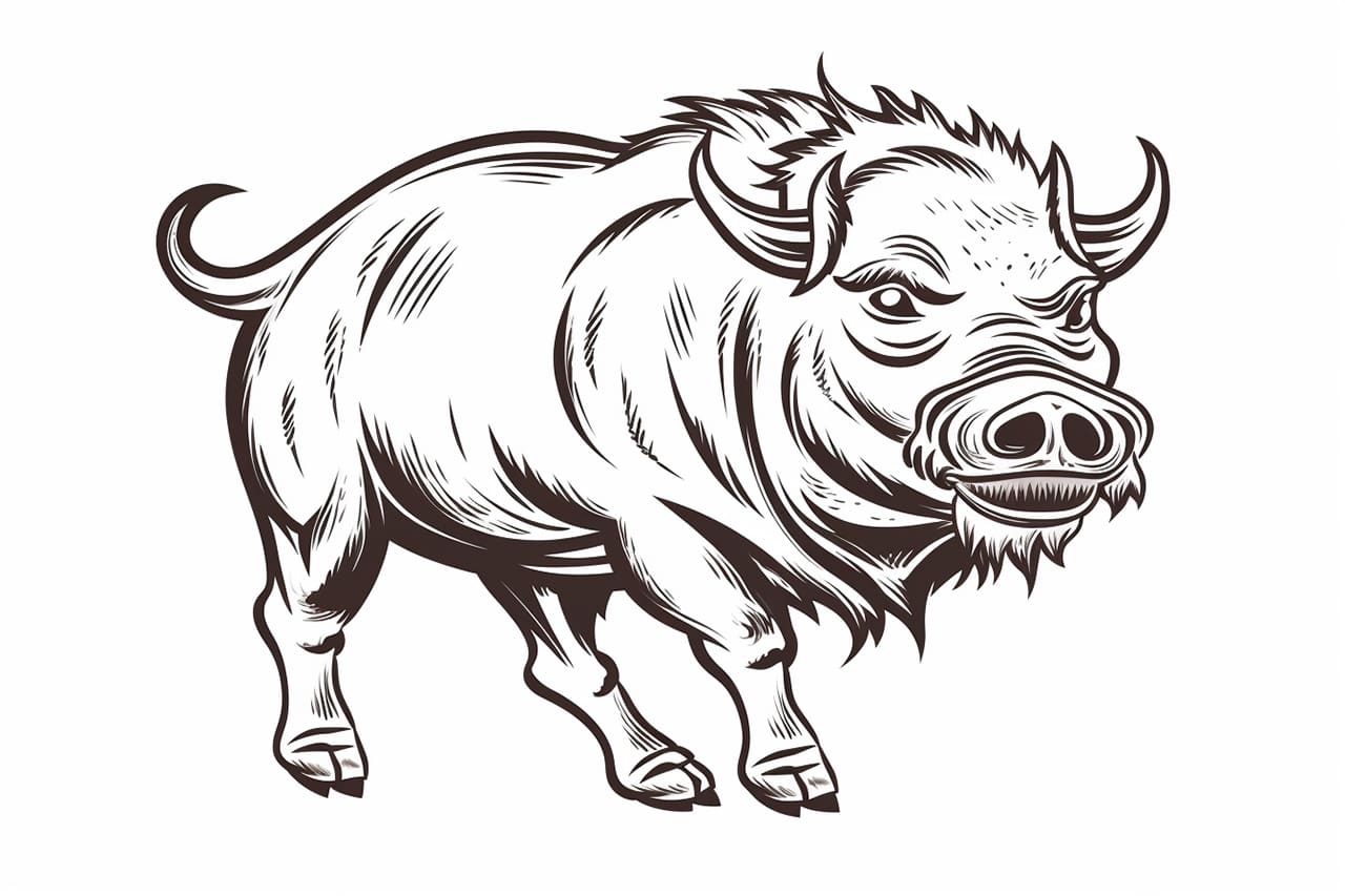 How to draw a warthog