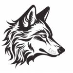 How to draw a wolf head