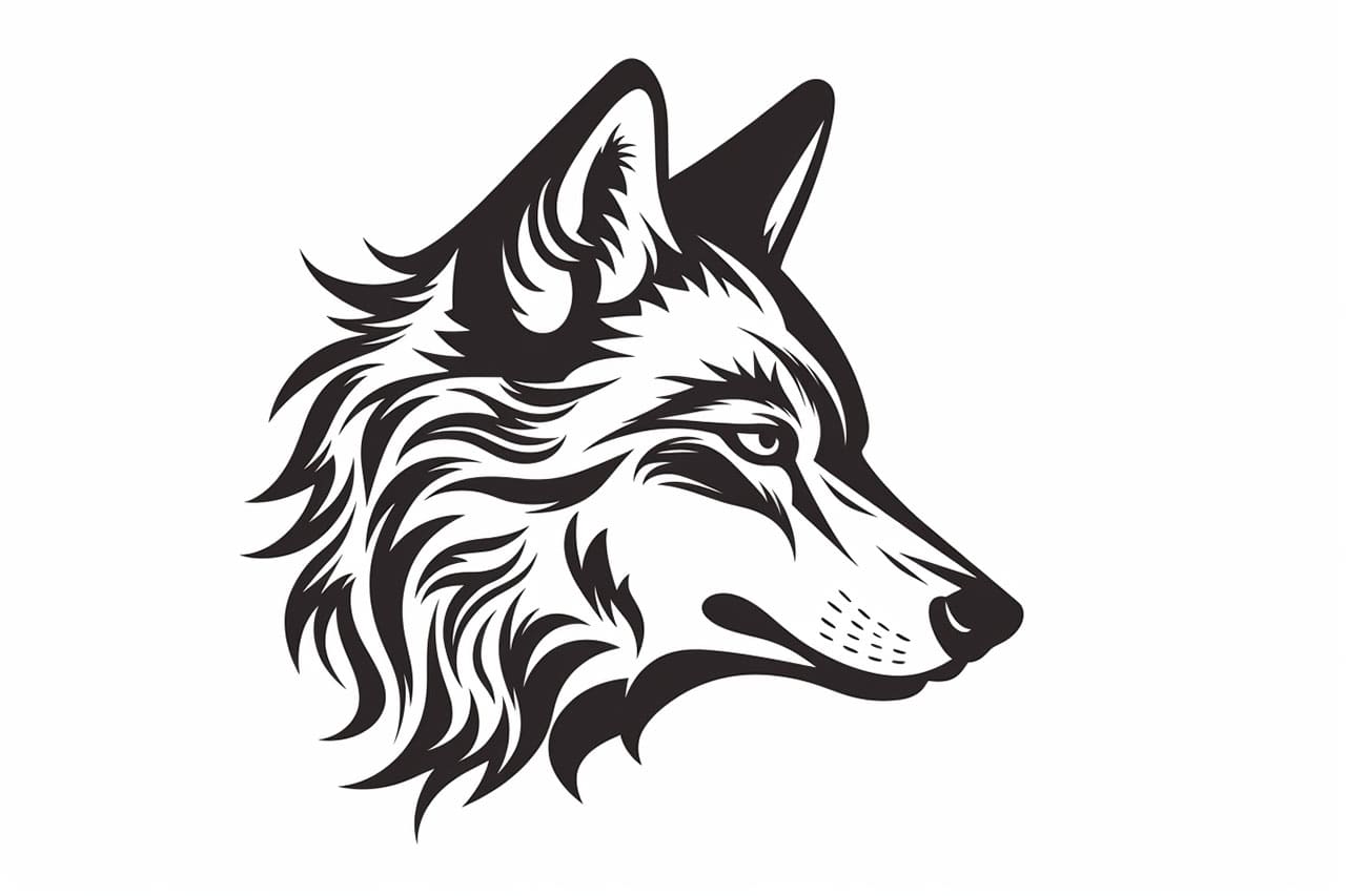 How to draw a wolf head