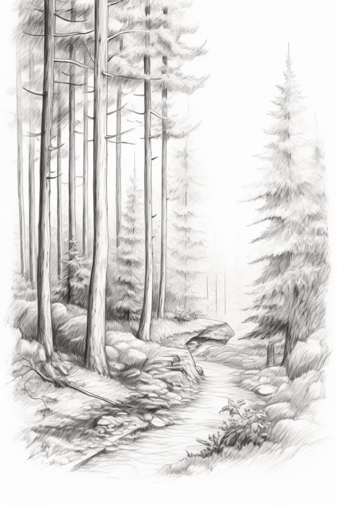 forest sketch