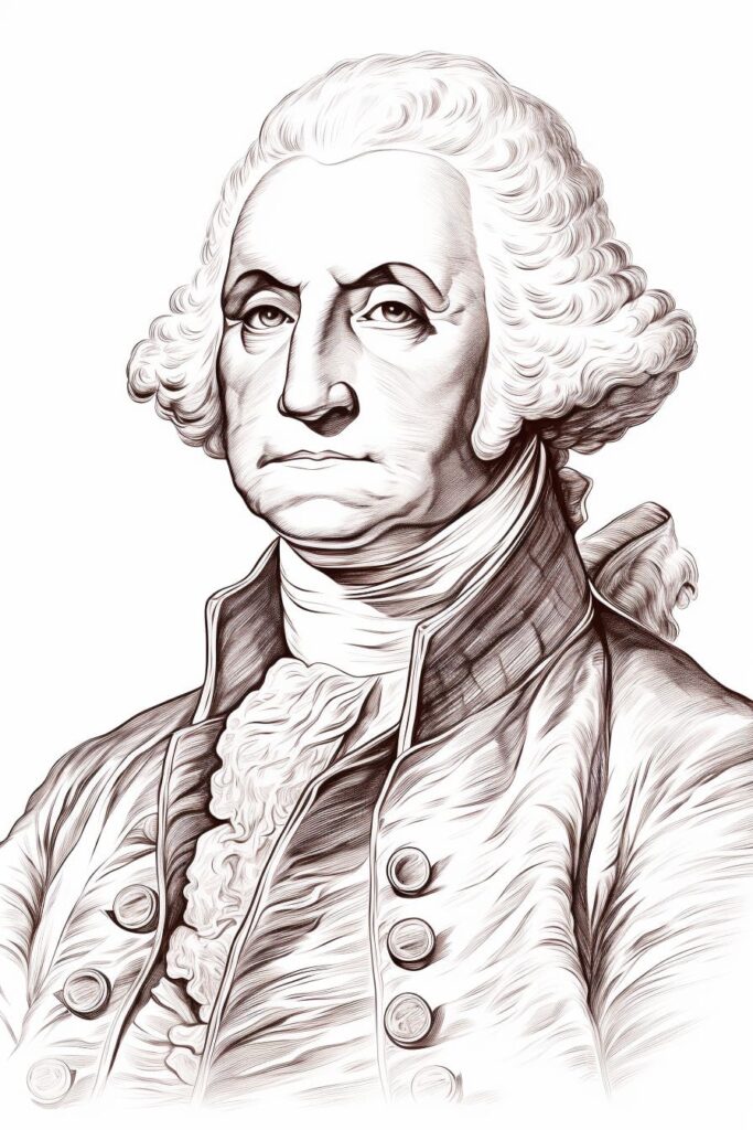 sketch of George Washington