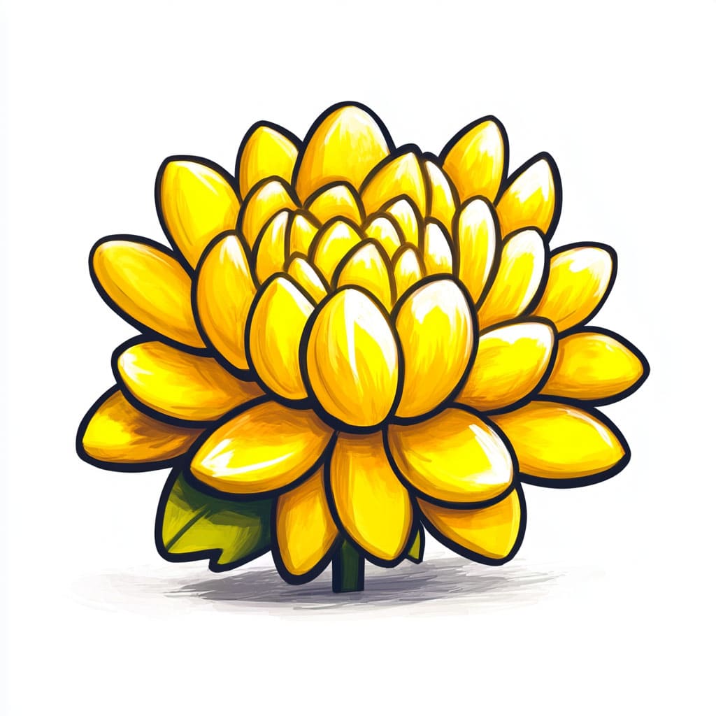 chrysanthemum flower logo