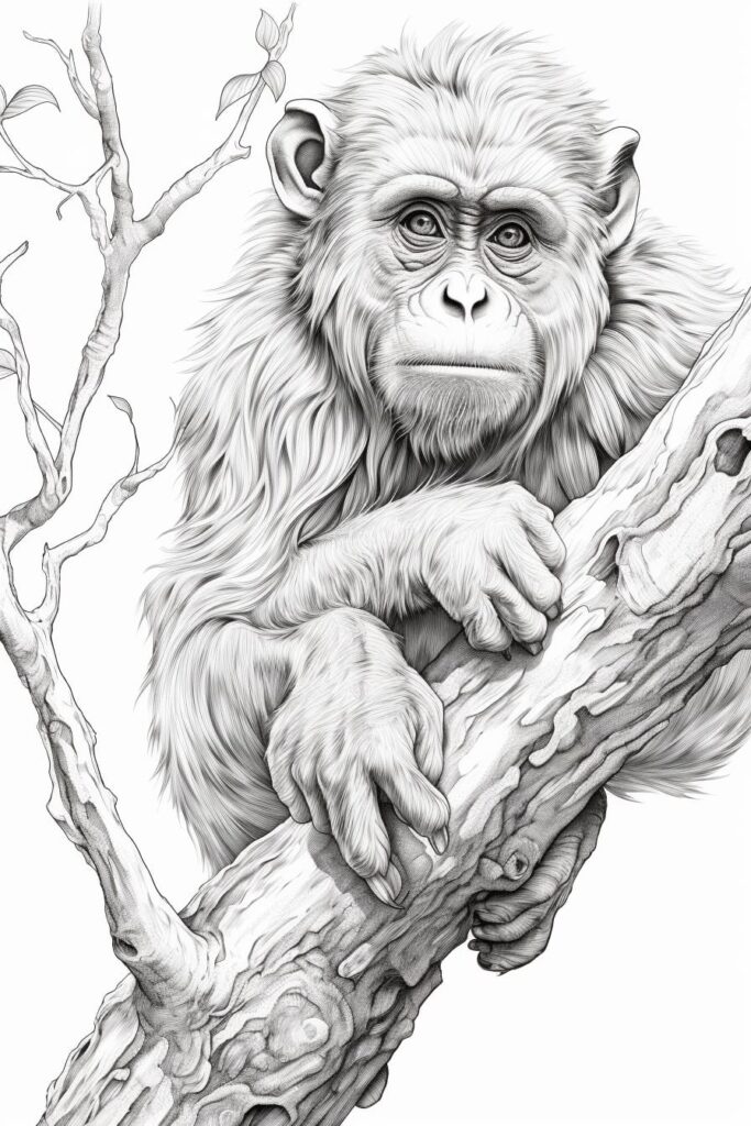 monkey drawing