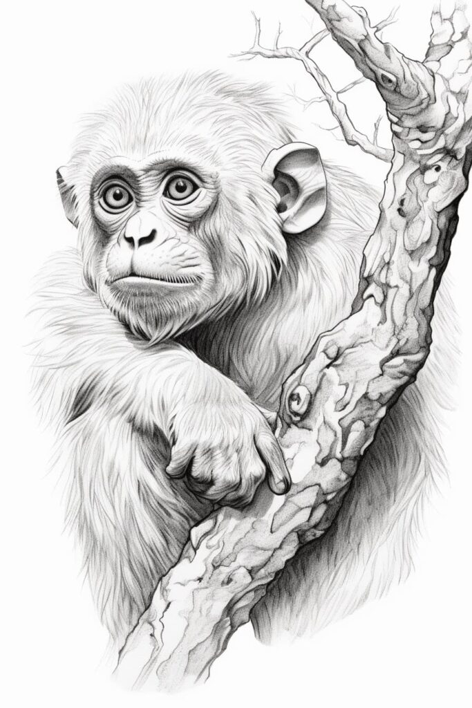 monkey sketch