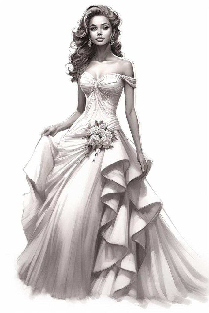 princess in a gorgeous gown