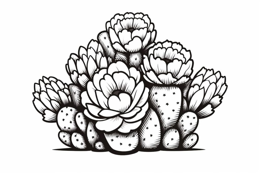 drawing of a cactus