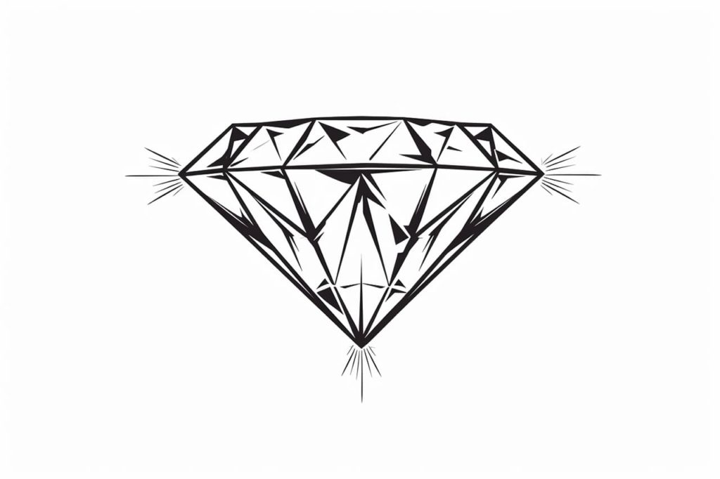 Diamond drawing