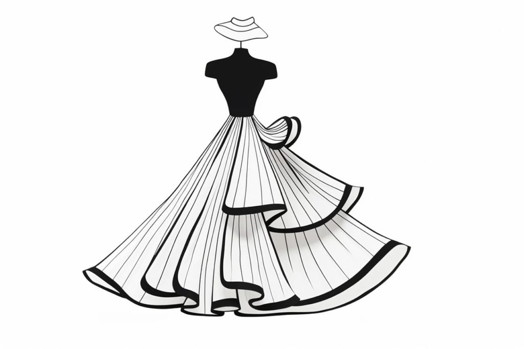 classy dress doodle