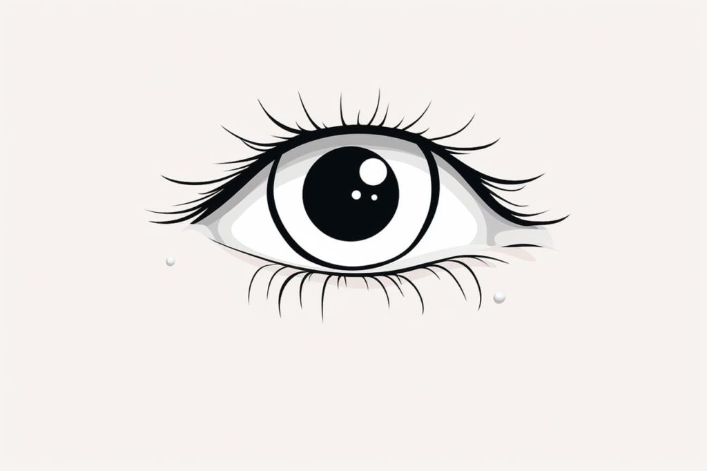 a cartoon eye