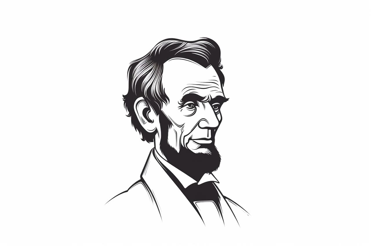 How to draw Abraham Lincoln