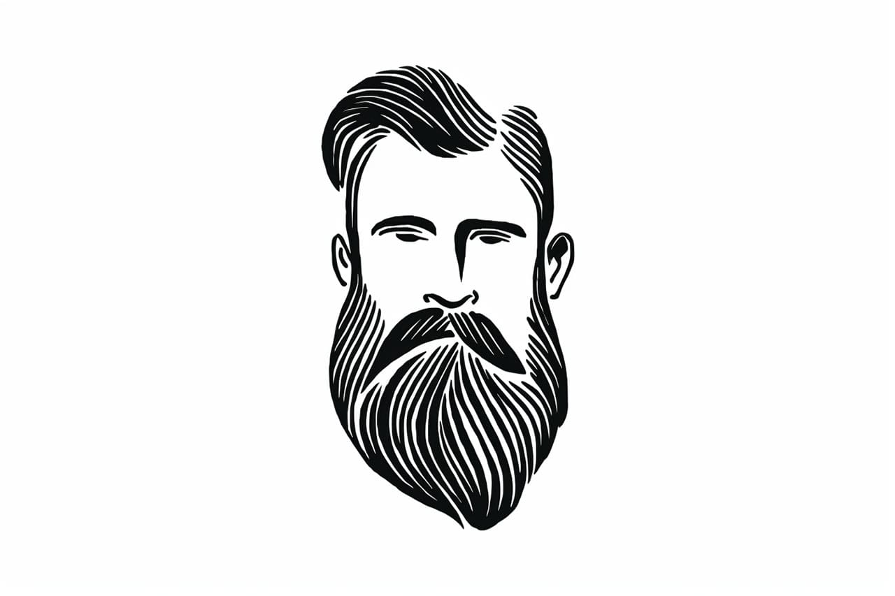 How to Draw a Beard - Yonderoo