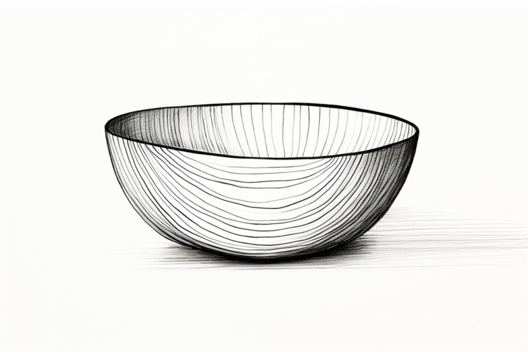 How to draw a bowl