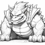 How to draw Bowser