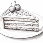 how to draw a cake