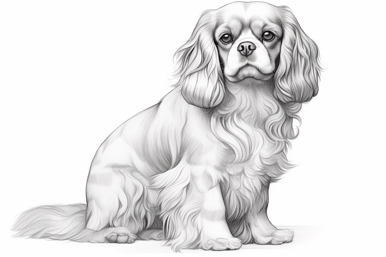 How to Draw a Cavalier King Charles Spaniel Yonderoo