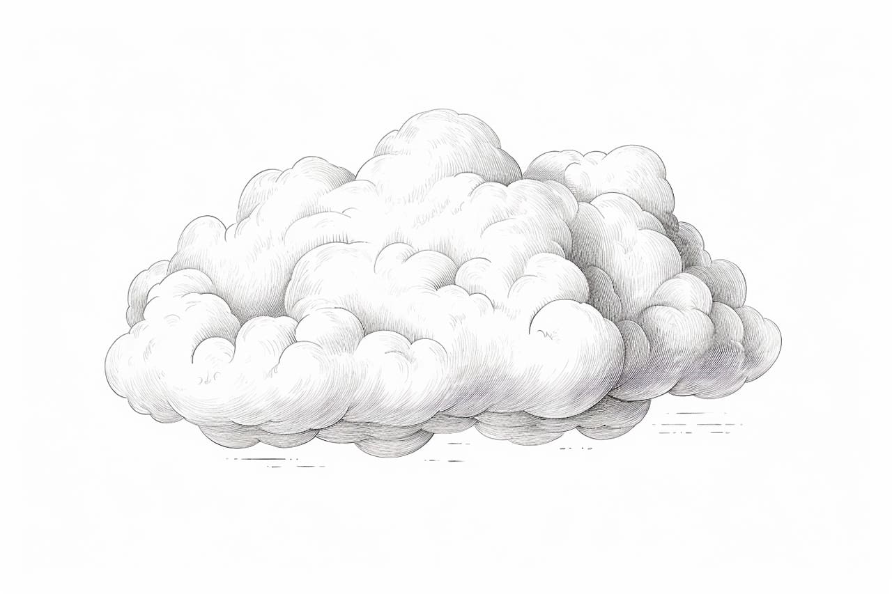 How to draw a cloud