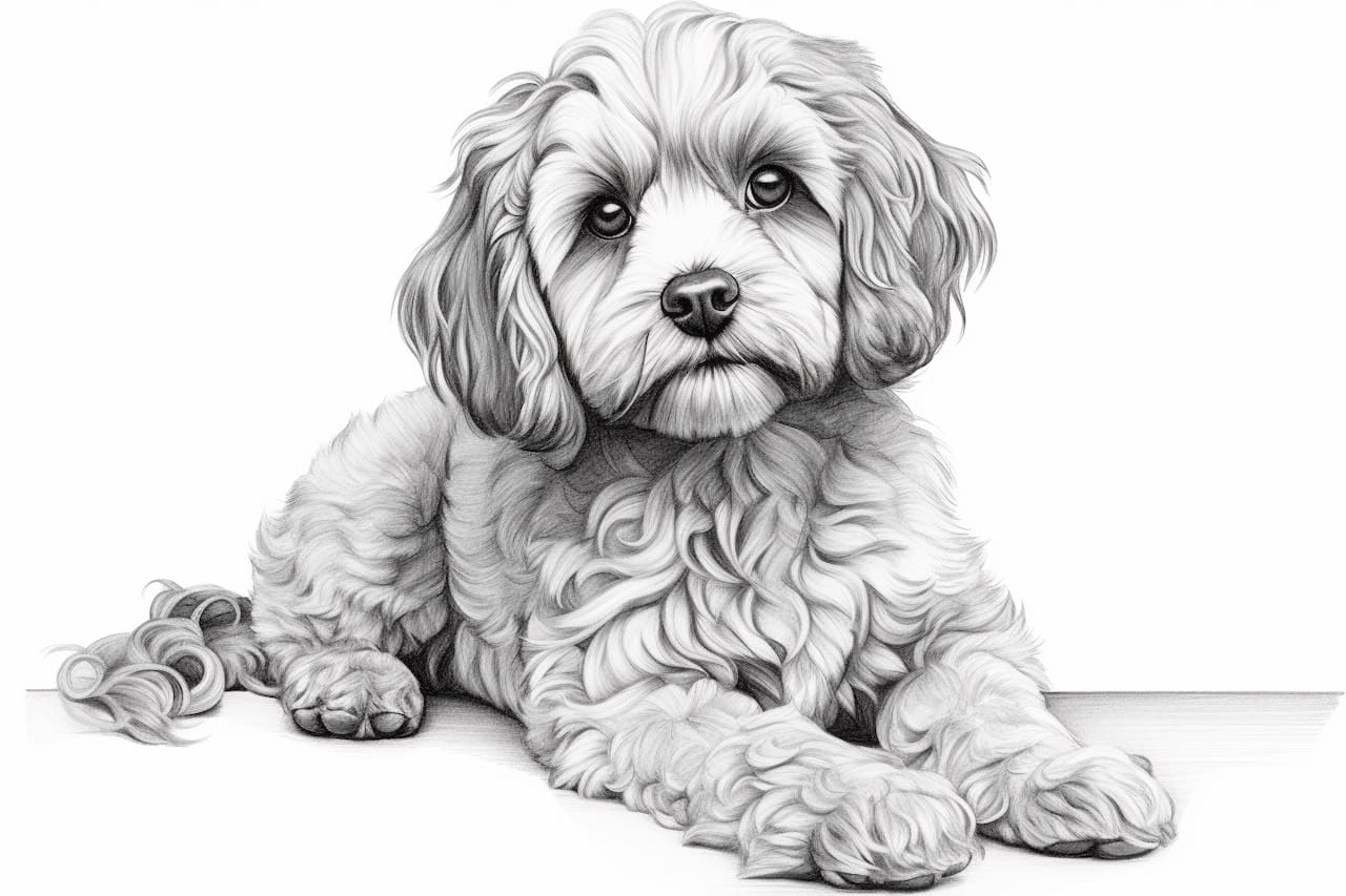 How to draw a Cockapoo